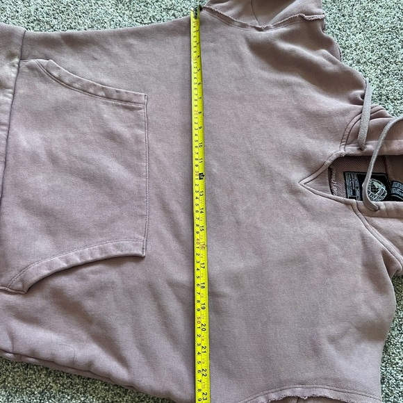 ALPHALETE WOMENS VERY TERRY HOODIE SIZE MEDIUM ROSE QUARTZ WASHED LOOK - Picture 9 of 12